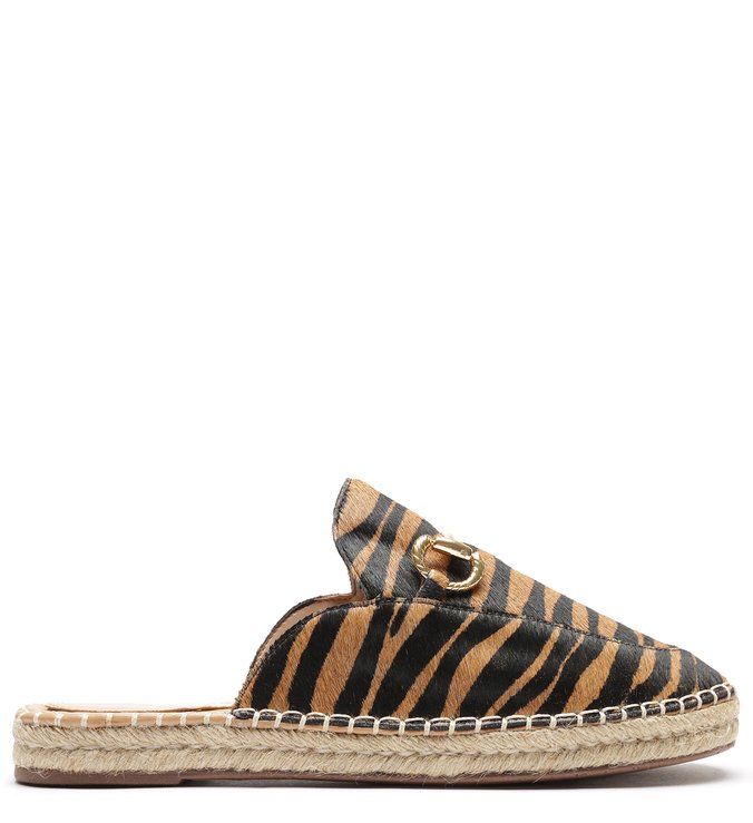 Espadrille Animal Print Pelo Zebra Corda