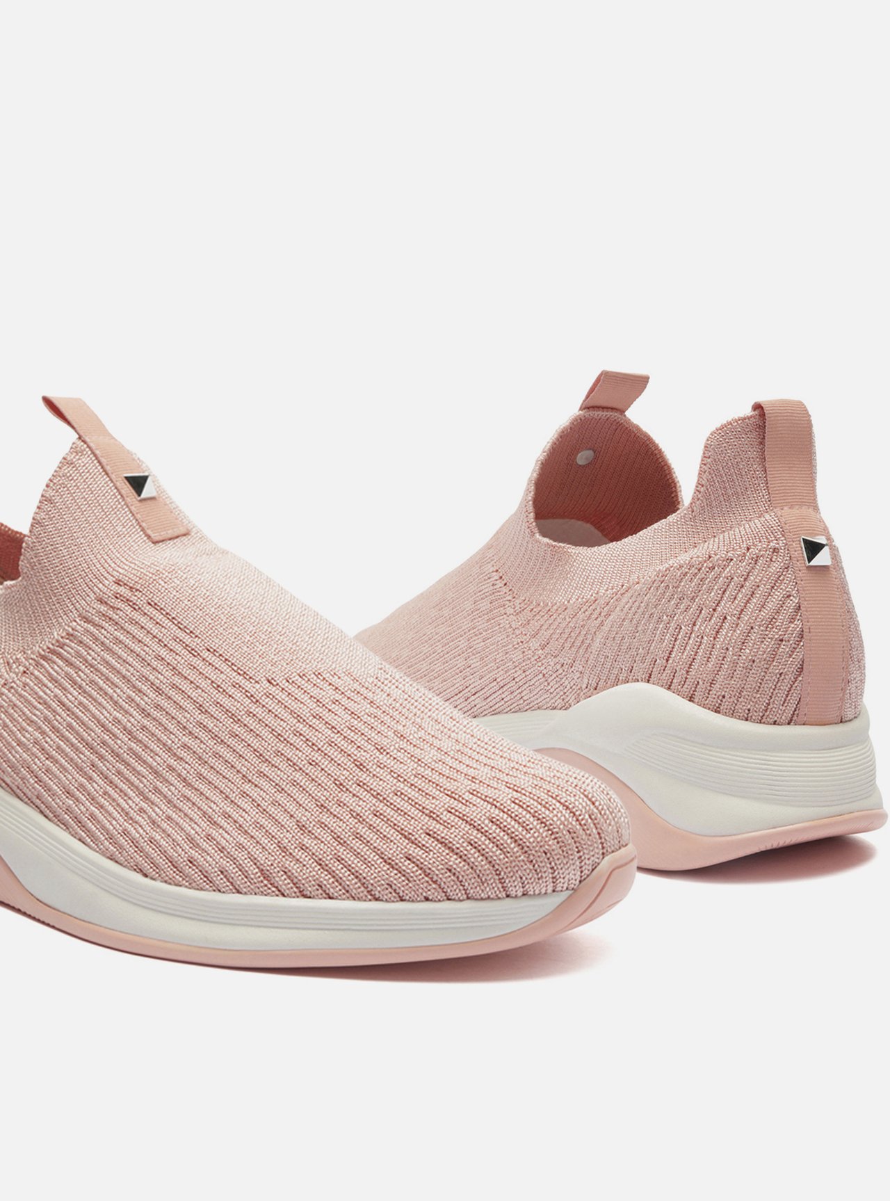 Tênis Rosa Knit Solado Esportivo — foto 4