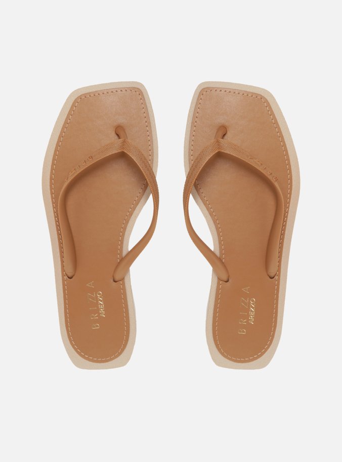 Chinelo de Dedo Marrom Square Recouro Brizza