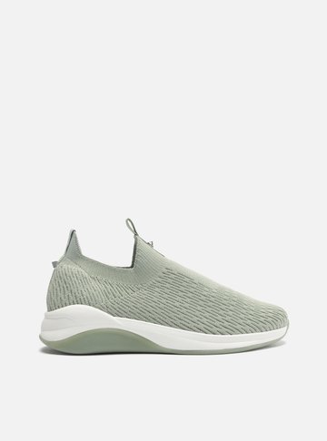 Tênis Slip On Verde Knit Studs