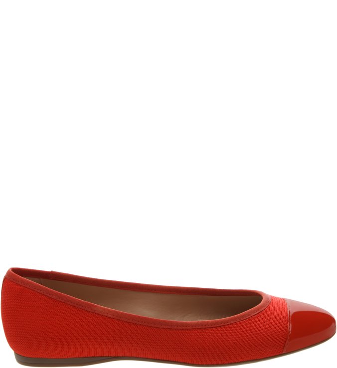 Sapatilha Tricô e Verniz  o Perfect Red
