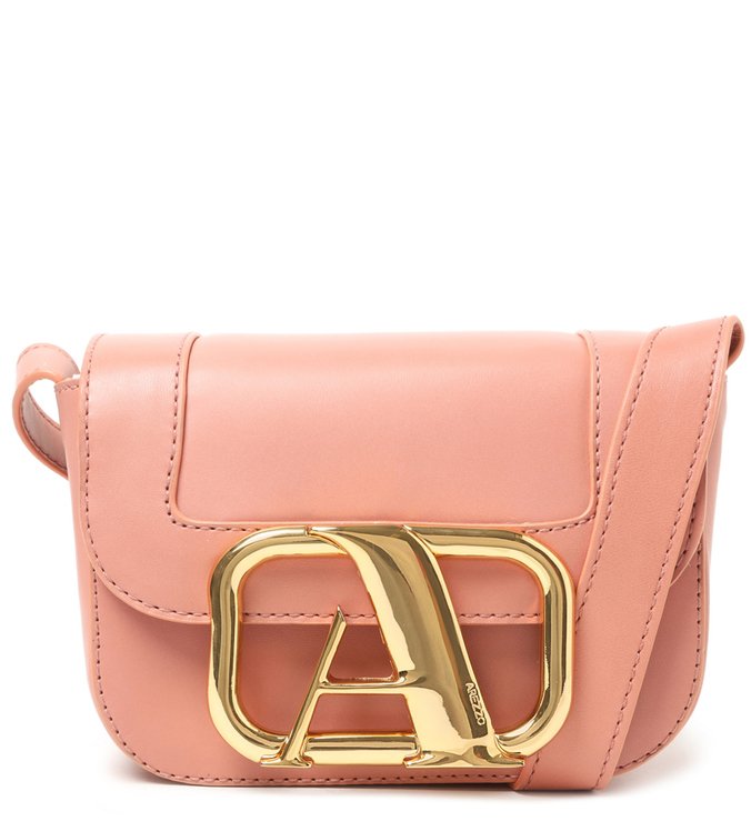 Bolsa Tiracolo Rosa Couro Pequena Speciale