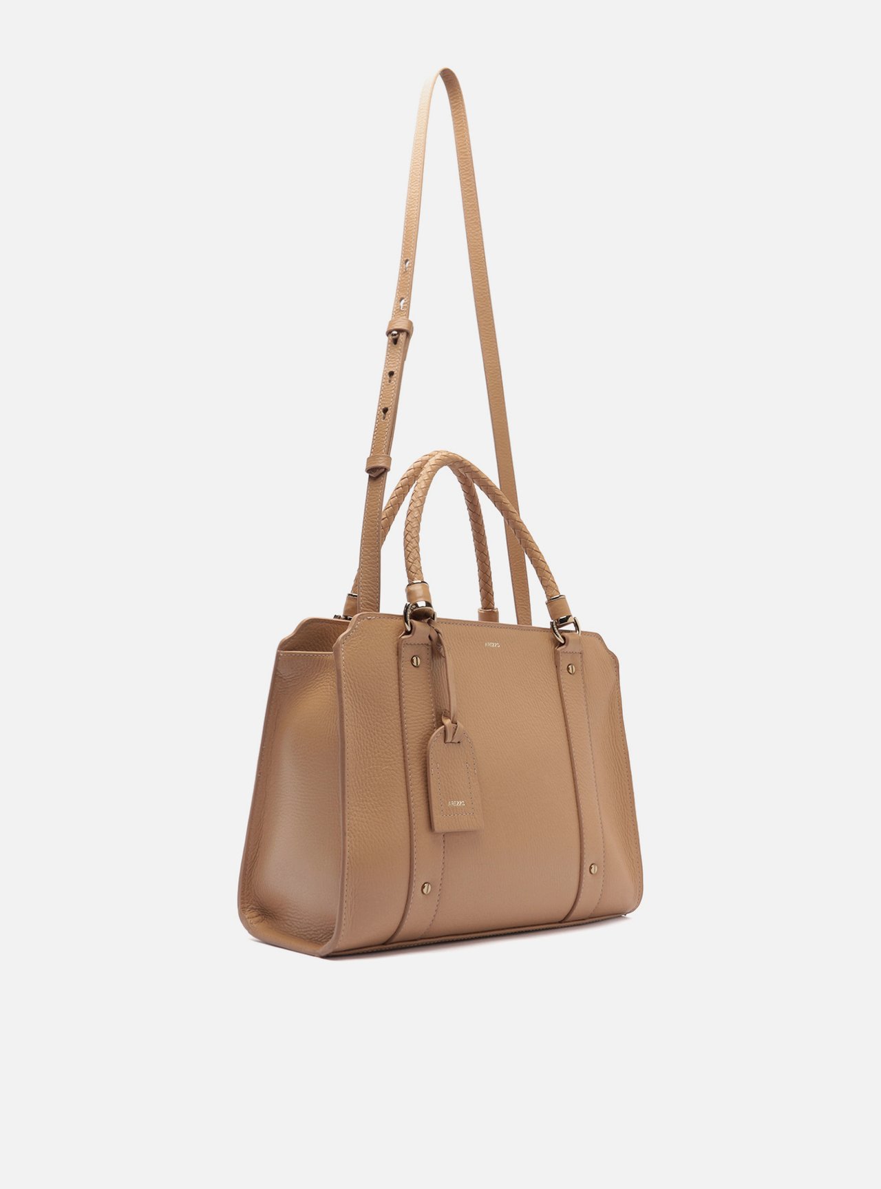 Bolsa Tote Bege Couro Piazza Grande — foto 5