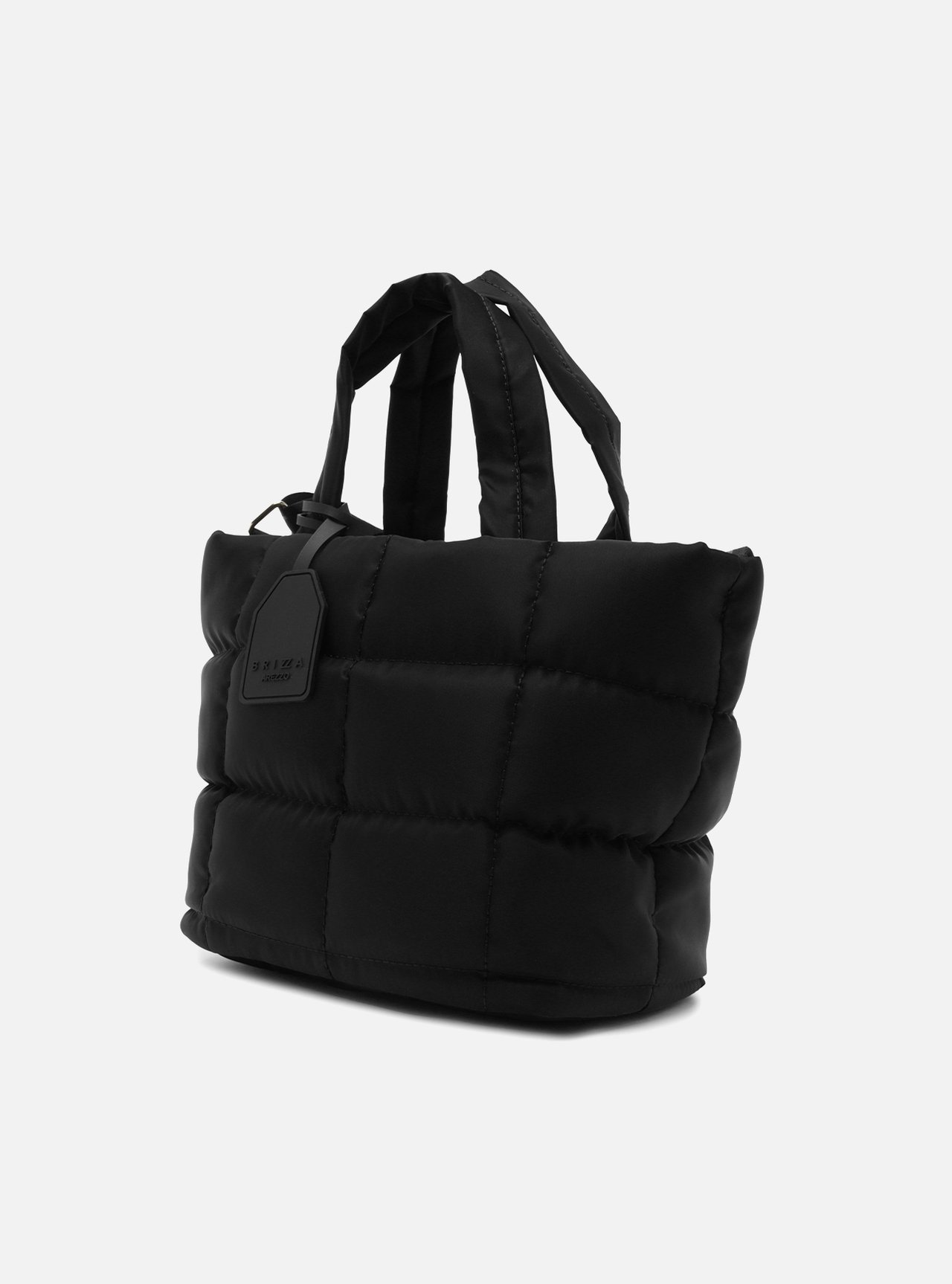 Bolsa Tote Preta Média Matelassê Brizza — foto 2