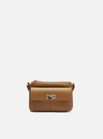 Bolsa Tiracolo Caramelo Pequena Encaixe Metal