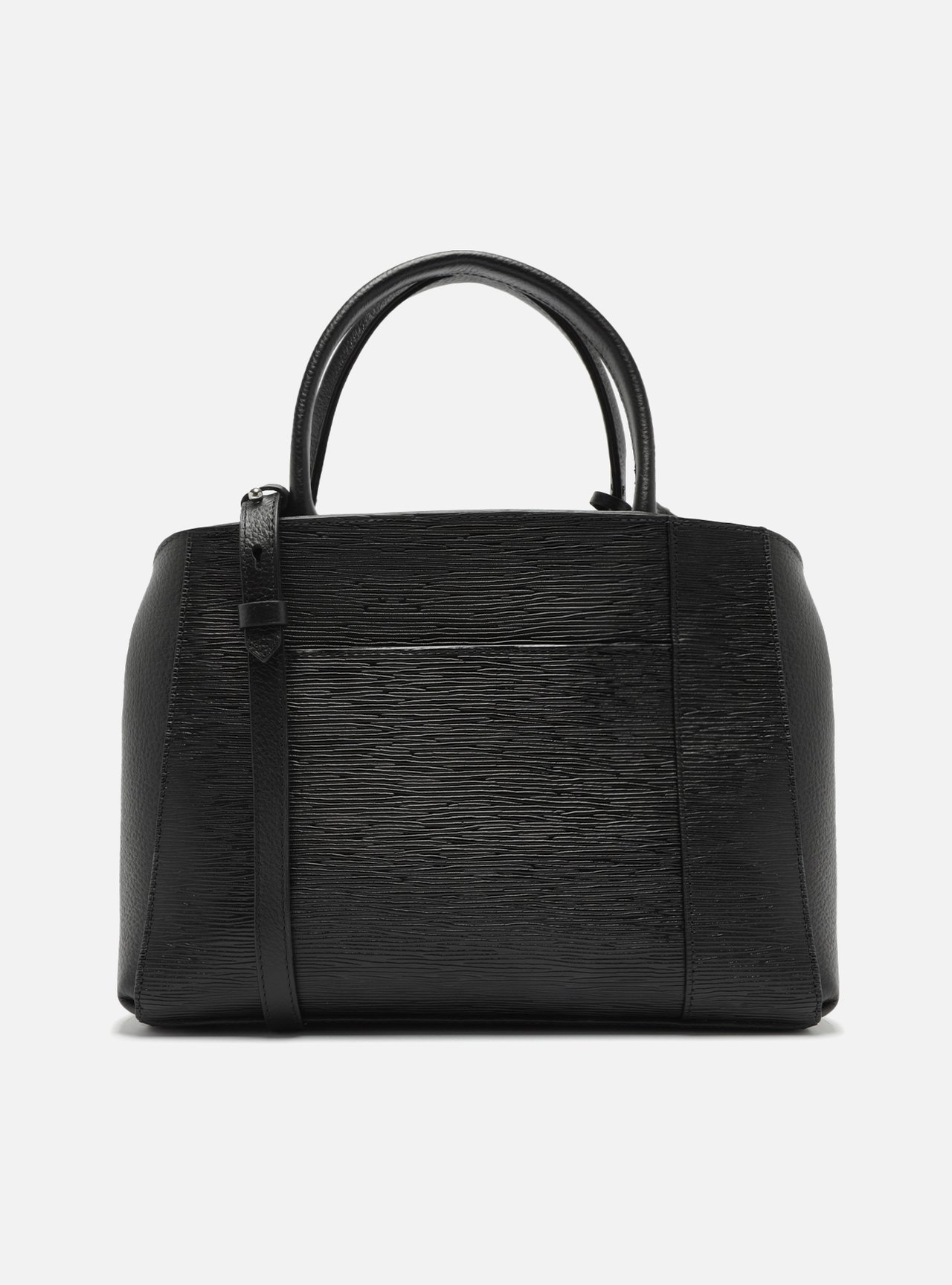 Bolsa Couro Tote Média Bella Preta — foto 3