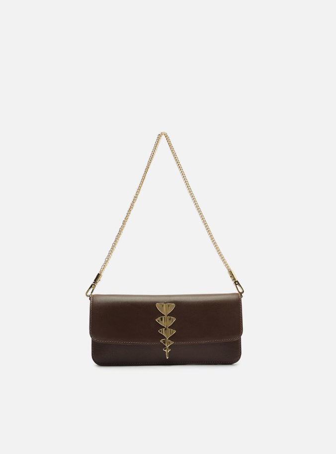 Bolsa Shoulder Marrom Couro Pequena Lenny Niemeyer