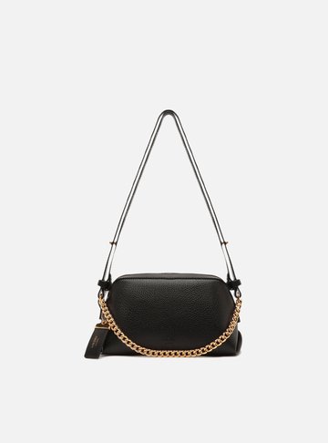 Bolsa Tote Preta Pequena Tag Corrente