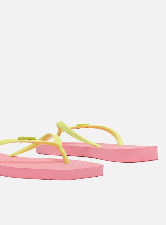Chinelo de Dedo Multicolorido Bico Quadrado Brizza