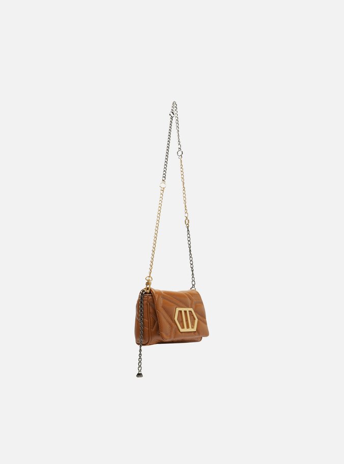Mini Bag Tiracolo Marrom Couro Emma