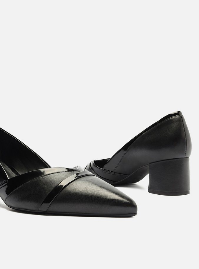 Scarpin Preto Salto Bloco
