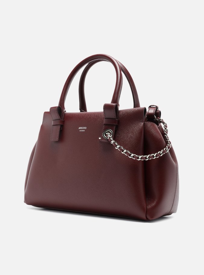 Bolsa Tote Vermelha Grande Corrente Extra
