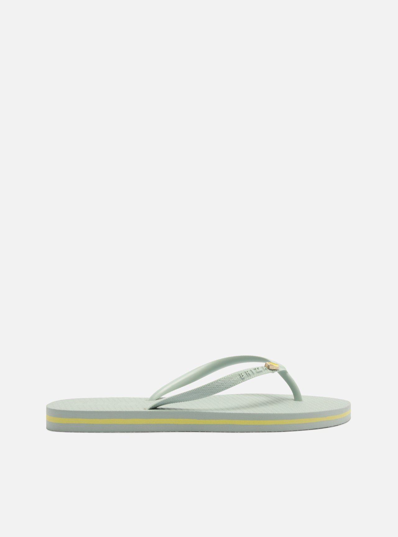 Chinelo de Dedo Azul Flatform Metais Brizza — foto 3