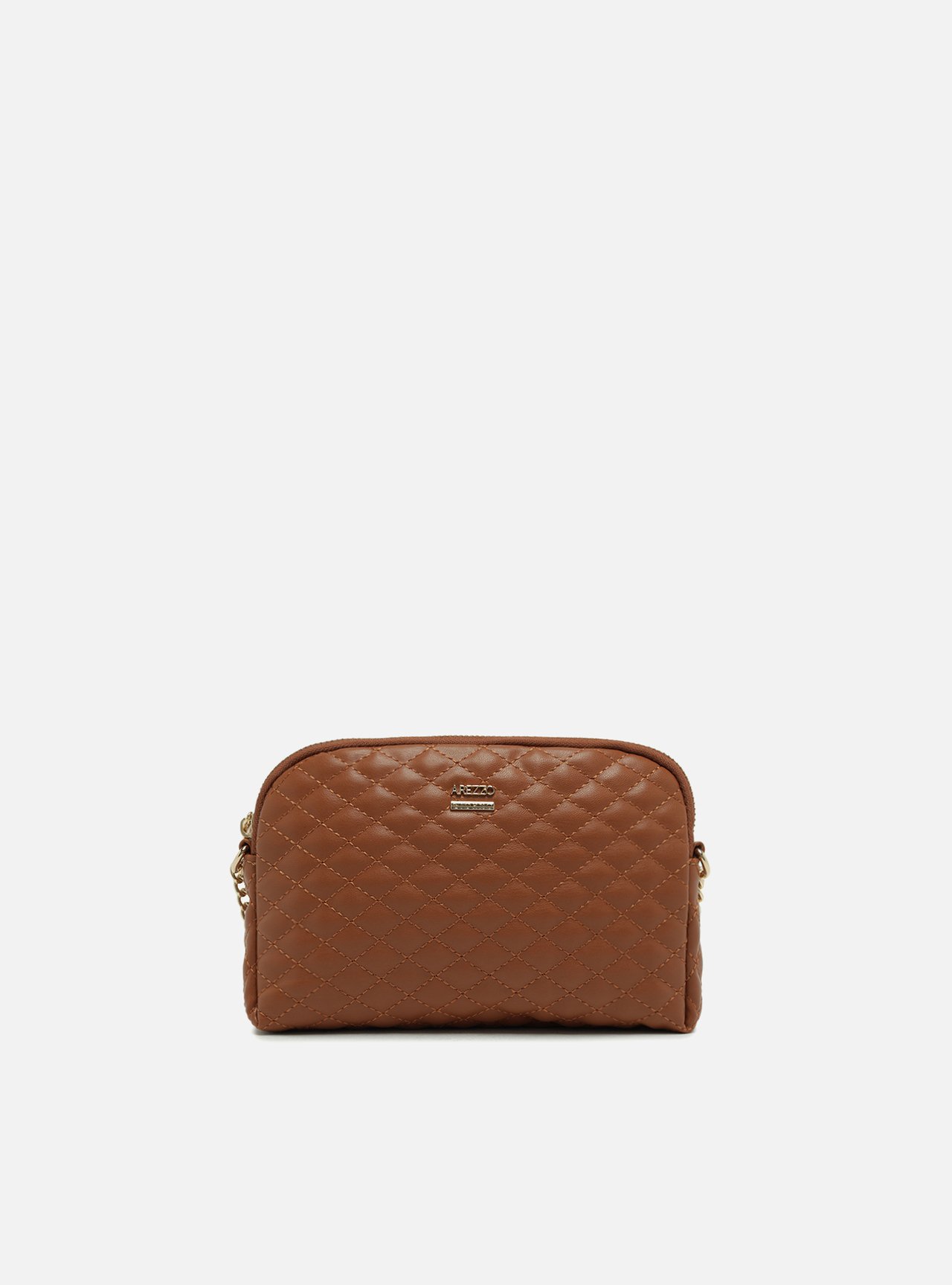 Bolsa Tiracolo Marrom Pequena Matelassê — foto 1