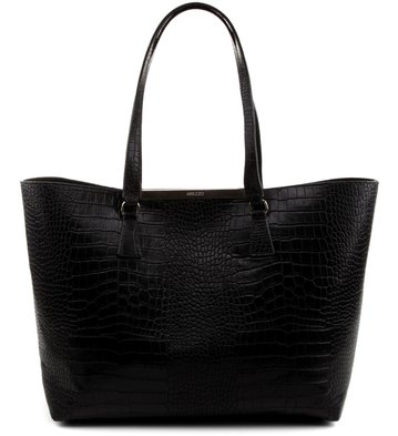 Bolsa Shopping Croco Preta