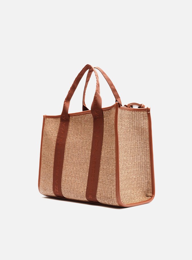 Bolsa Tote Multicolorida Palha Brizza