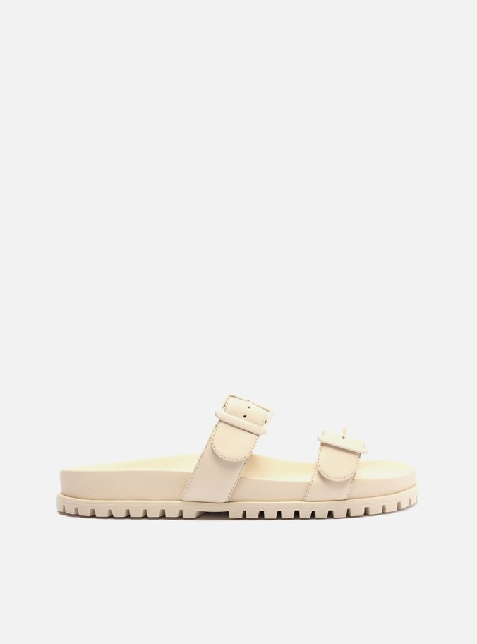 Papete Off-White Couro Tratorada Tiras