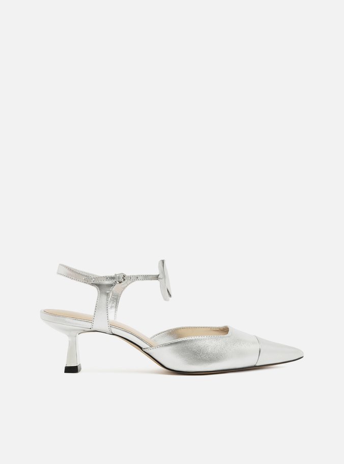 Scarpin Prata Salto Fino Silver