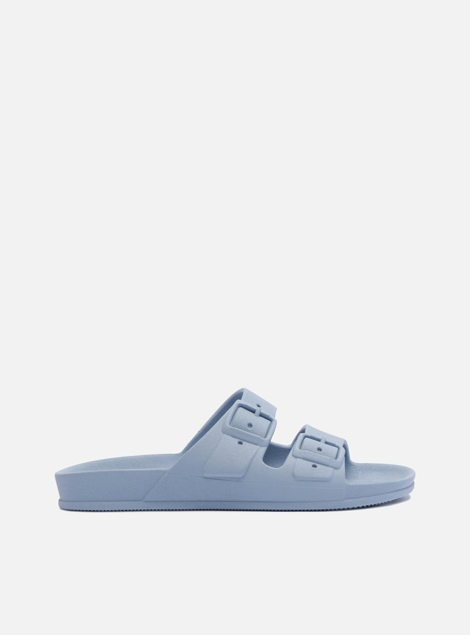 Sandália Rasteira Azul Brizza