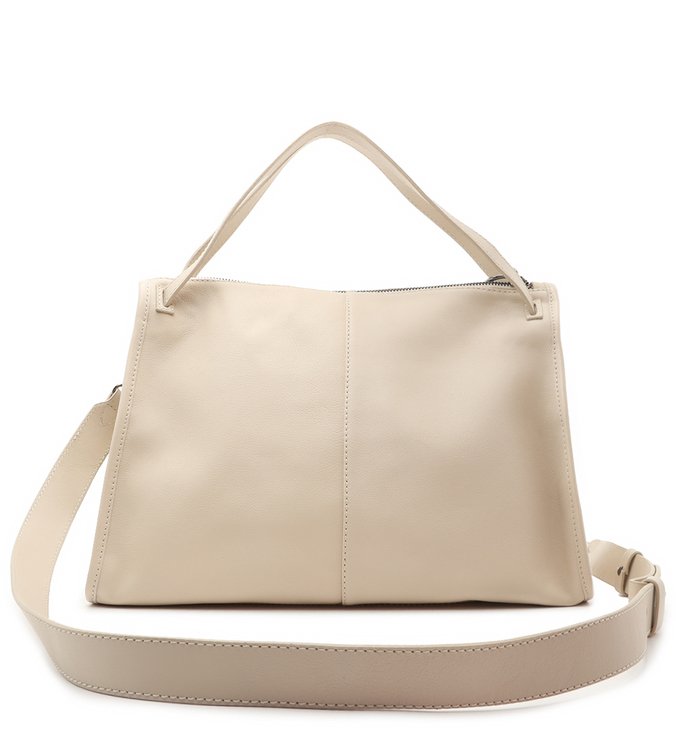 Bolsa Bowling Branca Couro Adriana Grande Off-White