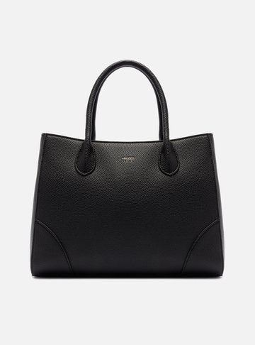 Arezzo — Bolsa Tote Preta Grande Textura