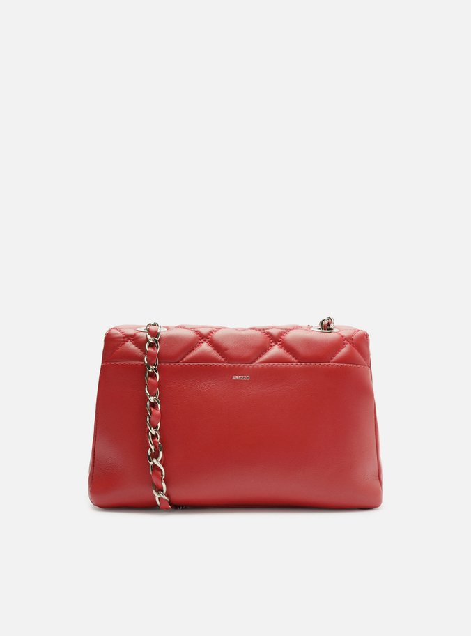 Bolsa Tiracolo Vermelha Couro Heart Mizz Média