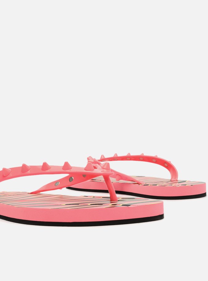 Chinelo de Dedo Multicolorido Estampa Brizza Rock