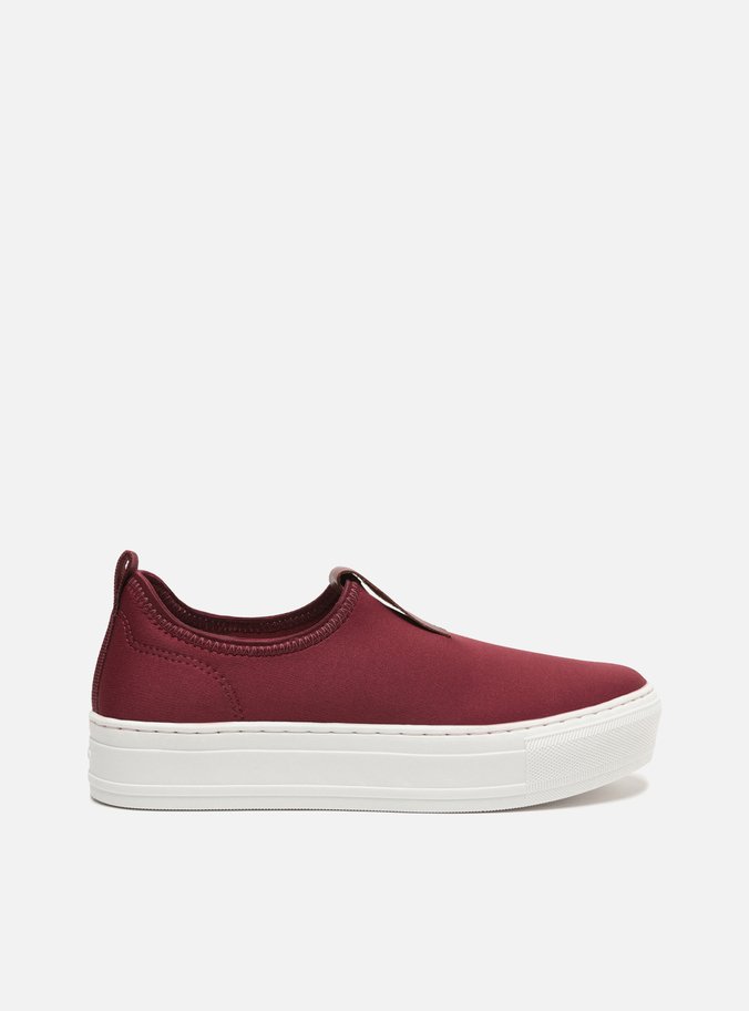 Tênis Flatform Vermelho Slip On