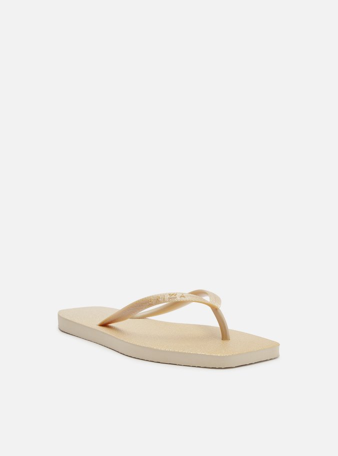 Chinelo de Dedo Dourado Square Brizza