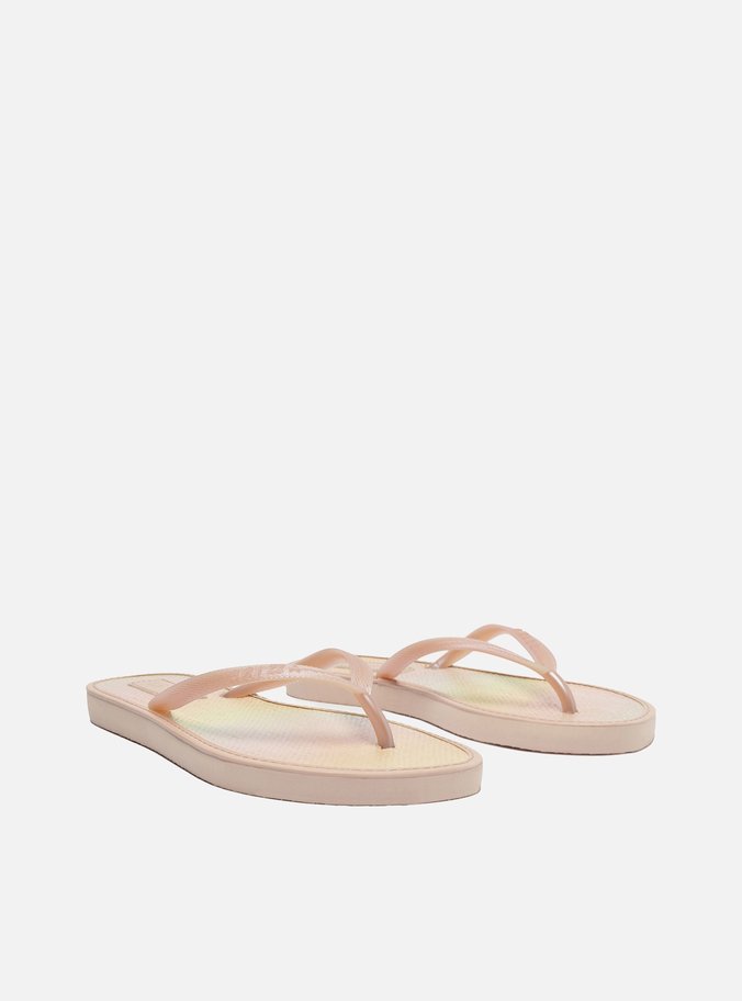 Chinelo de Dedo Nude Palha La Sirene