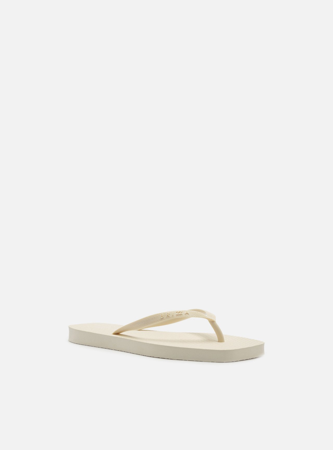 Chinelo de Dedo Branco Básico Square Brizza — foto 2