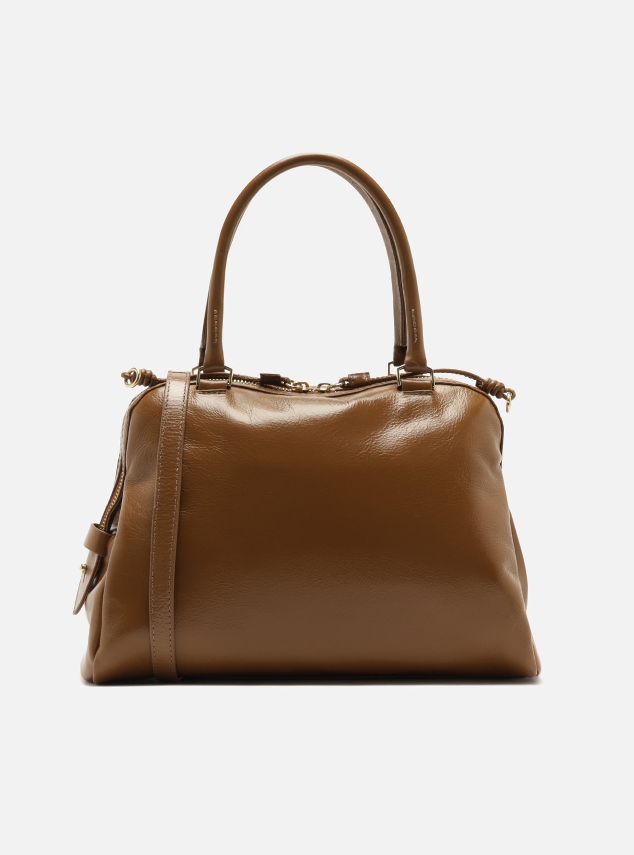 Bolsa Tote Marrom Couro Grande — foto 3
