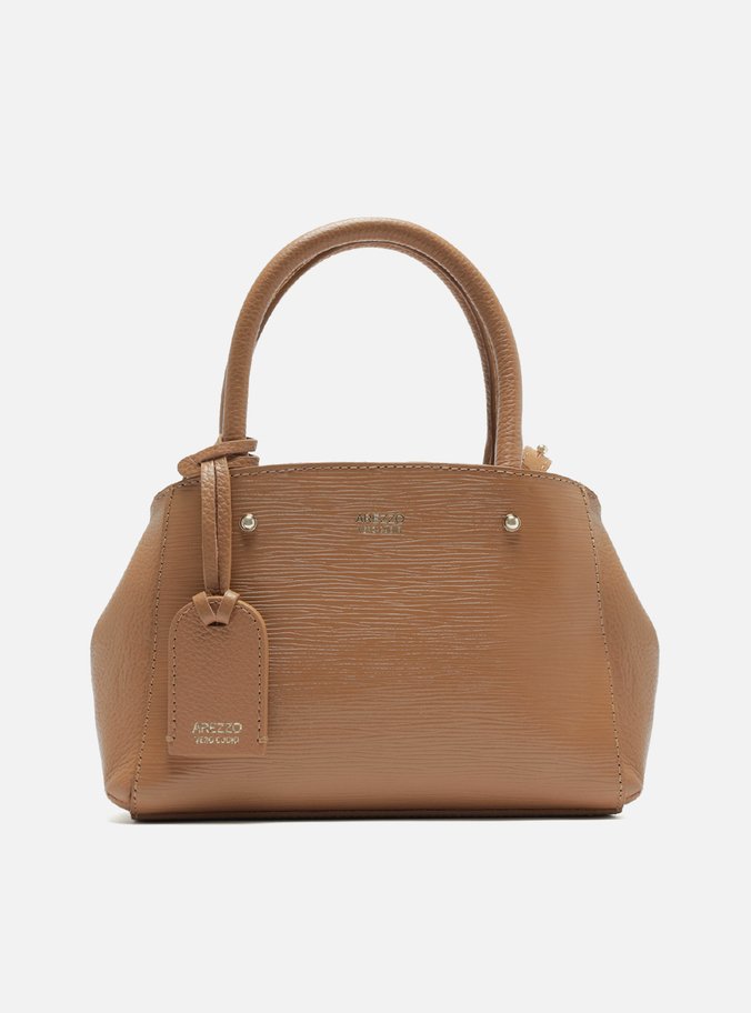 Bolsa Tote Marrom Couro Bella Pequena
