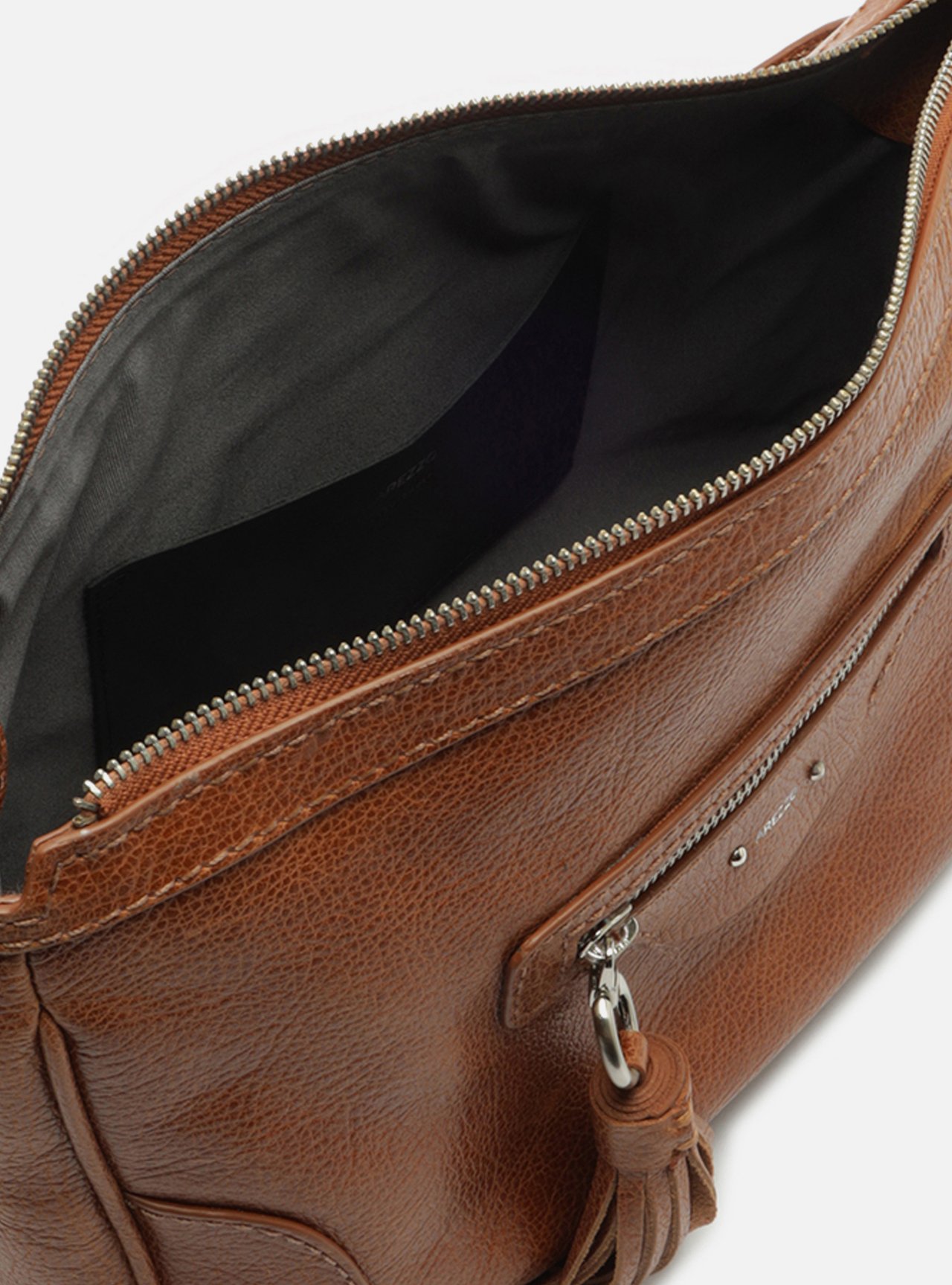 Bolsa Shoulder Marrom Couro Grande Barbicacho — foto 4