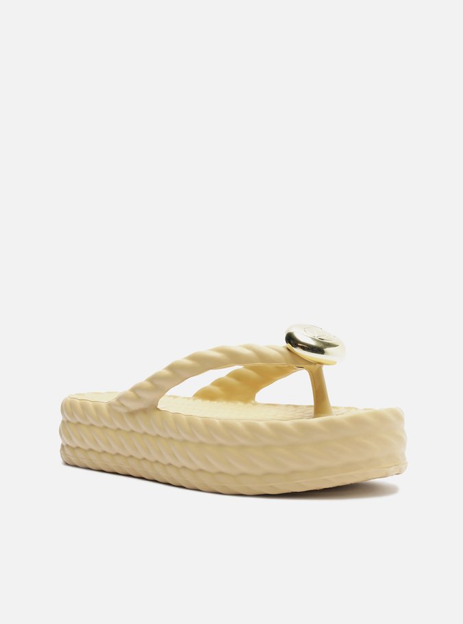 Sandália Off-White Flatform Marrocos Mid