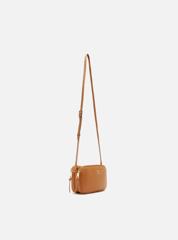 Bolsa Tiracolo Marrom Couro Pequena Assinatura
