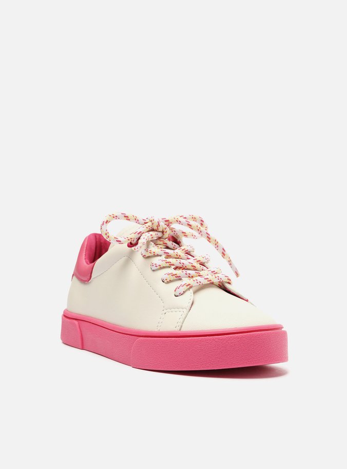 Tênis Infantil Branco Rosa Pink