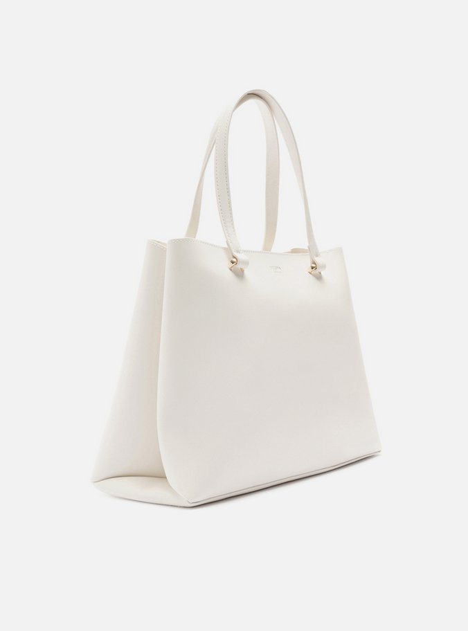 Bolsa Shopping Branca Grande Básica