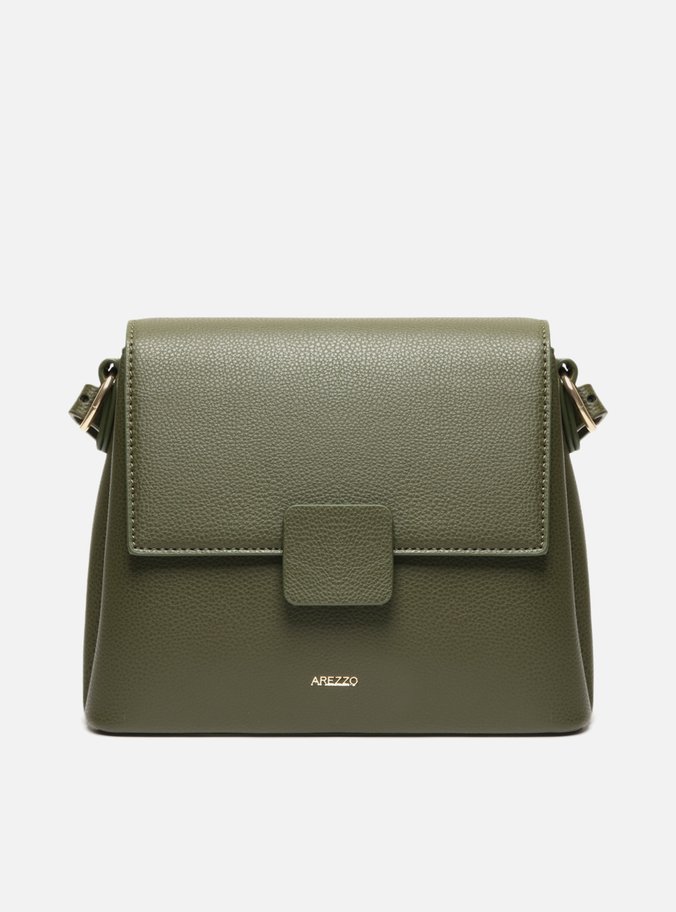 Bolsa Verde Oliva Tiracolo Média