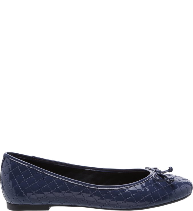 Sapatilha Verniz Matelassê Navy Blue