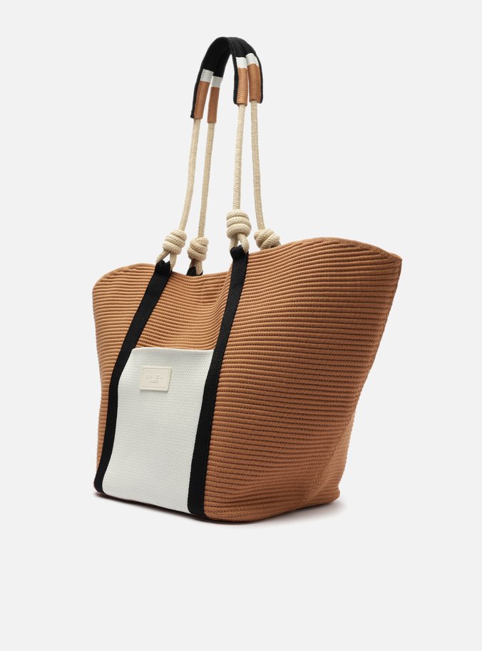 Bolsa Shopping Bege Grande Noronha