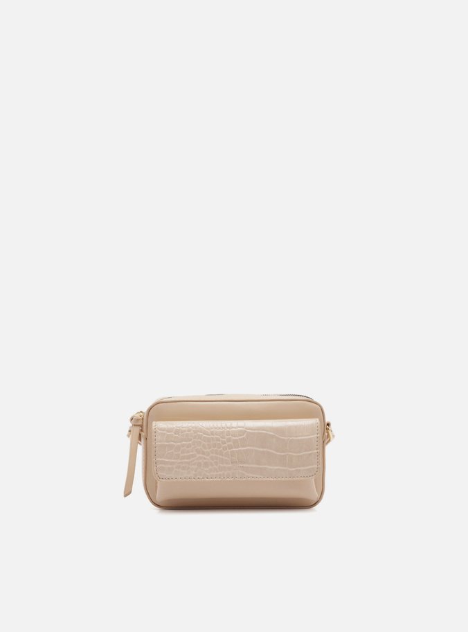 Bolsa Nude Ziper Tiracolo Pequena