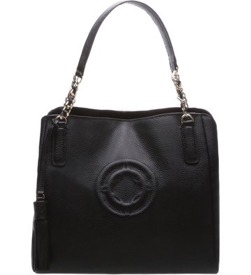Bolsa Couro Tiracolo Grande Classic Preta