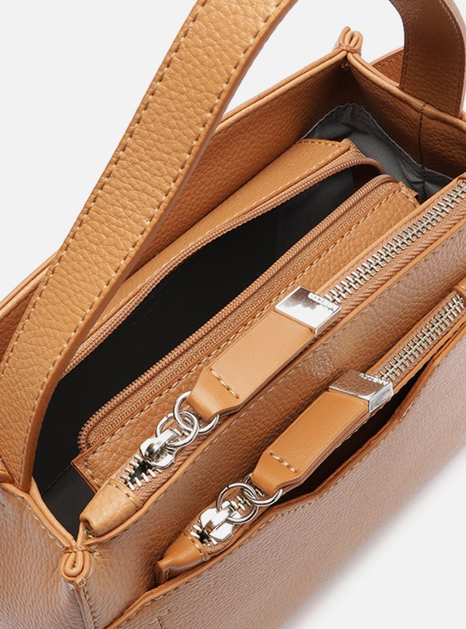 Bolsa Tote Marrom Clara Emilly Média