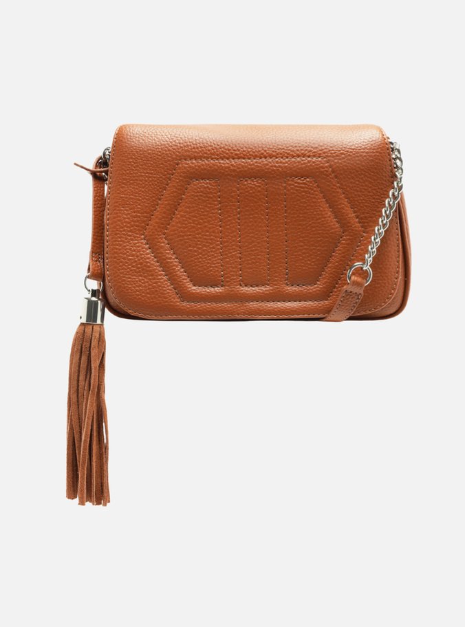 Bolsa Tiracolo Marrom Caramel Verona Pequena Corrente