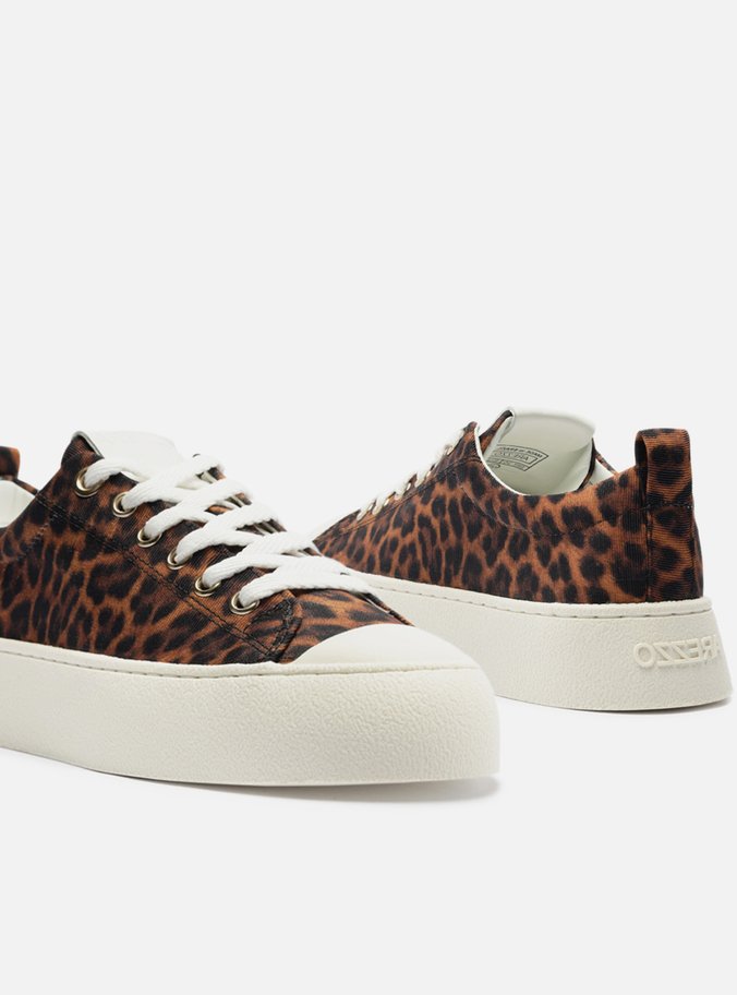 Tênis Animal Print Amarração Casual
