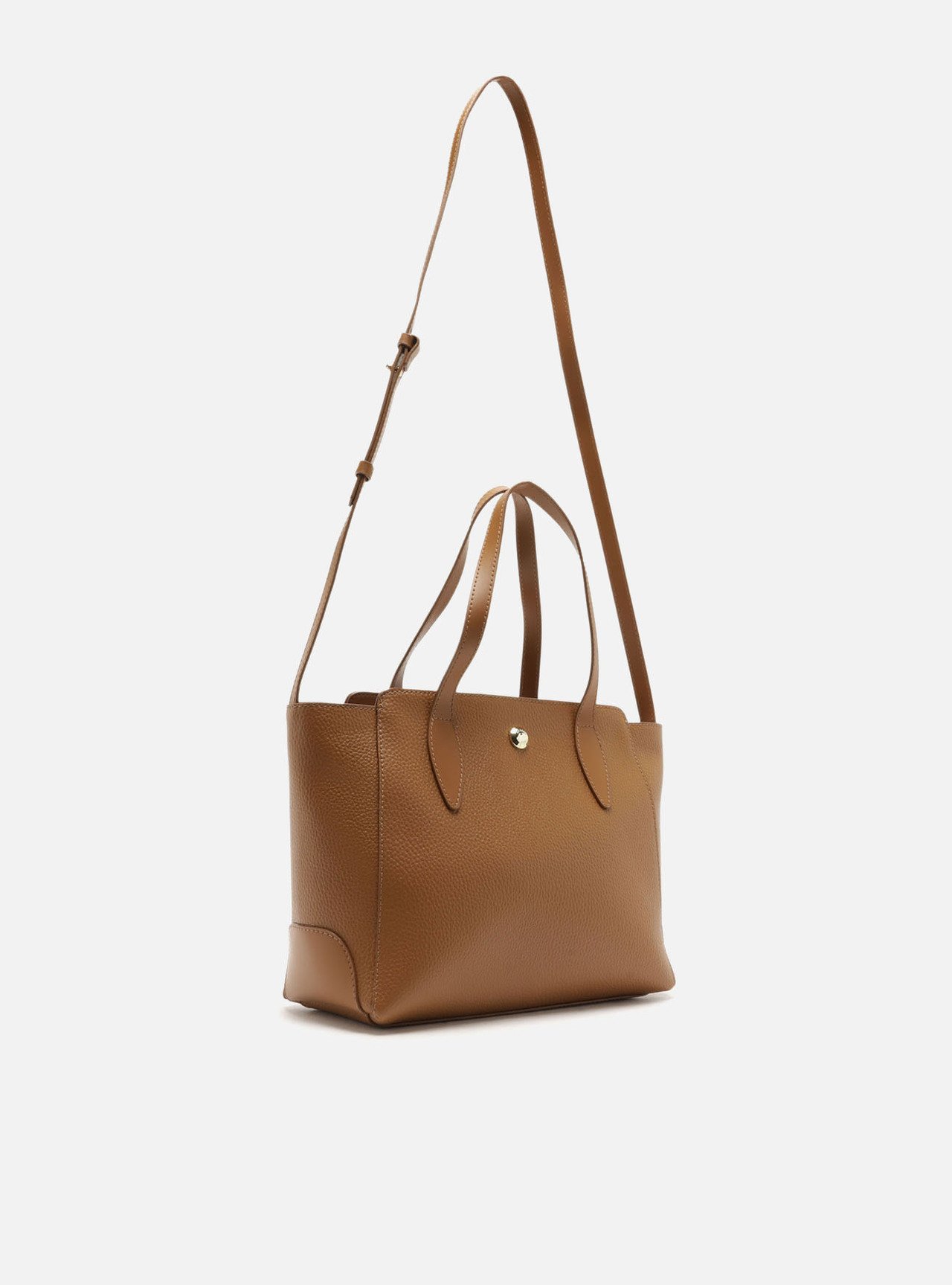 Bolsa Tote Marrom Média Metais — foto 5
