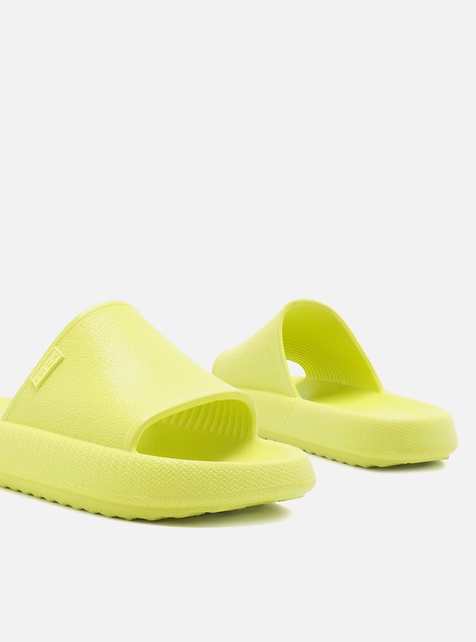 Chinelo Slide Amarelo Brizza