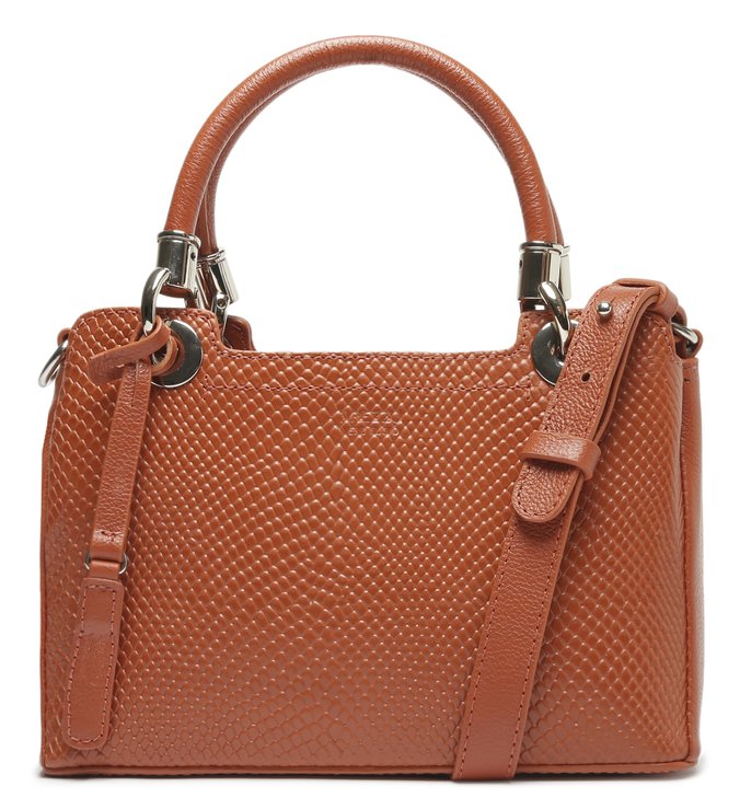 Bolsa Tote Couro Skin Média Marrom | Arezzo
