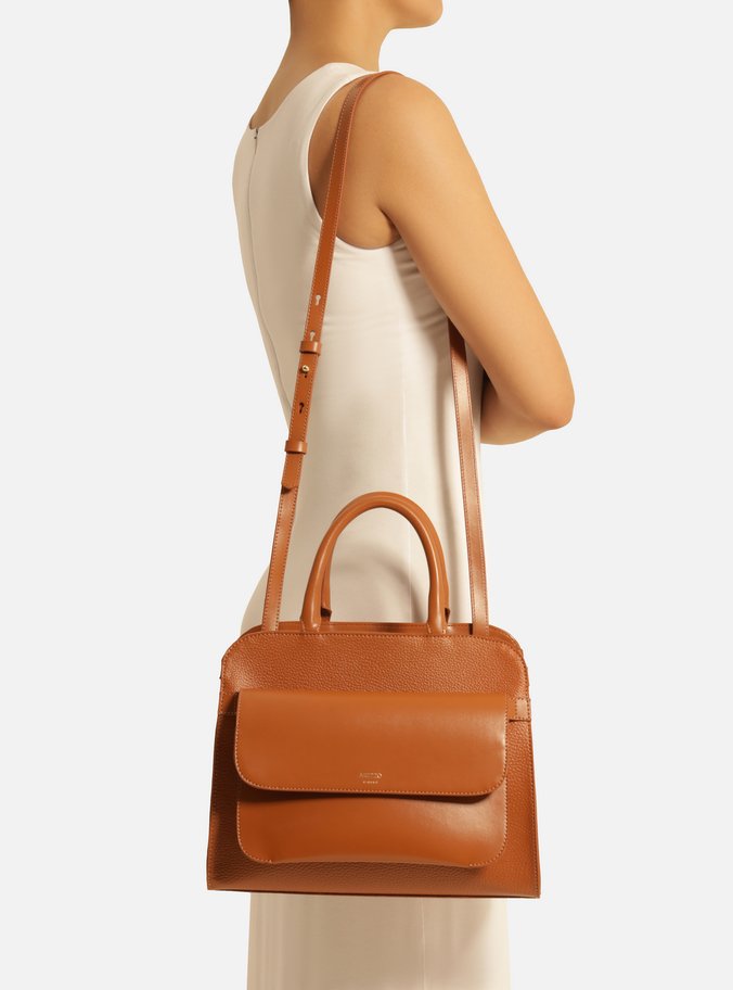 Bolsa Tote Marrom Média Pouch Removível